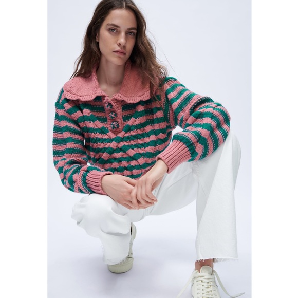 Zara NWT cable knit sweater - Picture 4 of 9